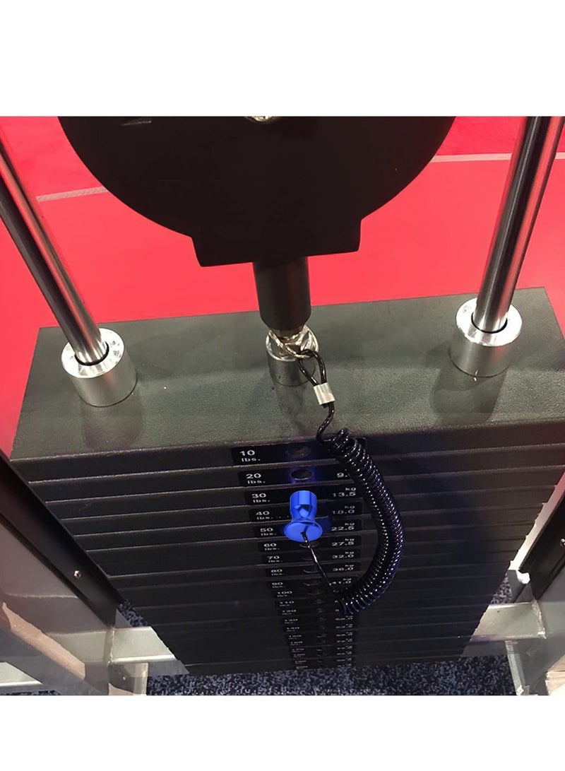 Universal Weight Stack Pin with Lanyard and 4