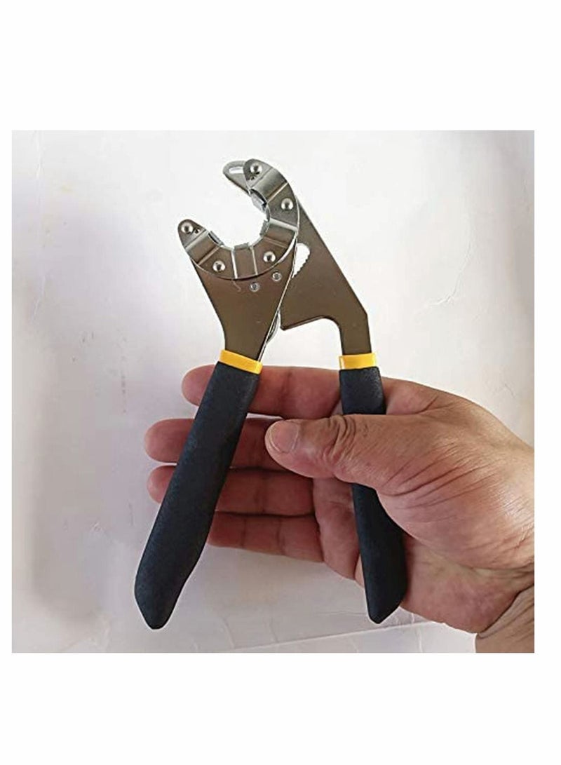 8 Inch Opening Magic Manual Quick Adjustable Wrench Can Clamp the External Hexagonal Hardware Multi-function Tools