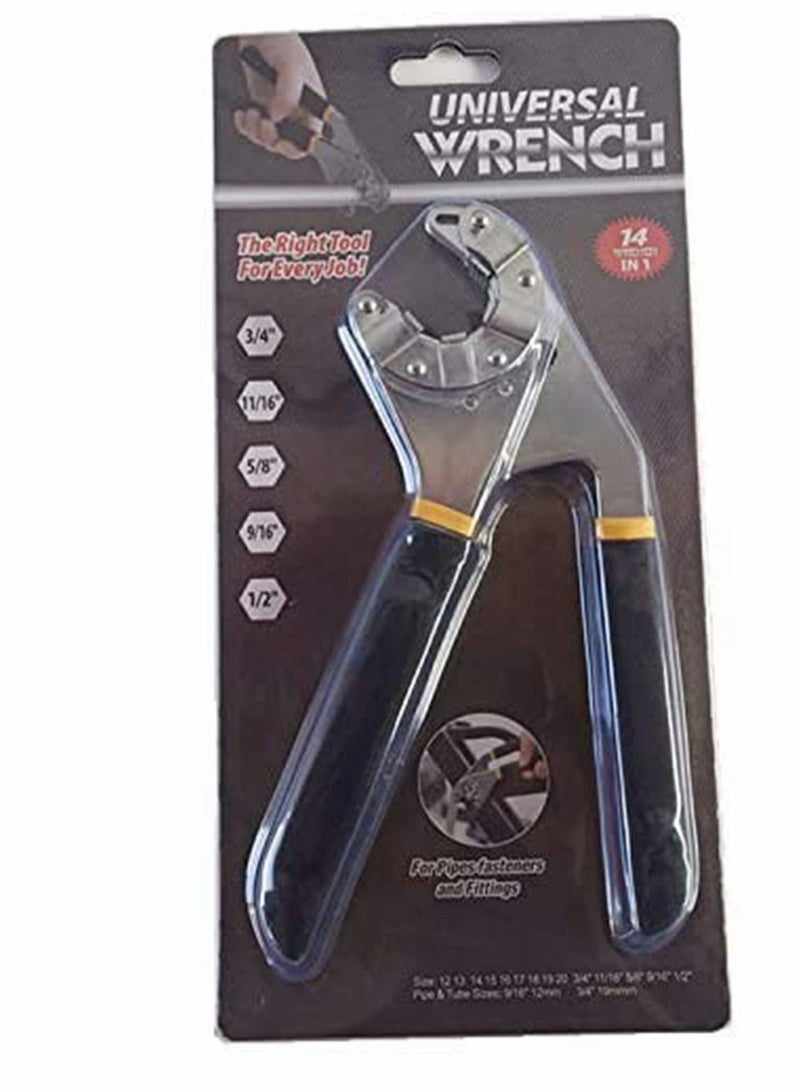 8 Inch Opening Magic Manual Quick Adjustable Wrench Can Clamp the External Hexagonal Hardware Multi-function Tools