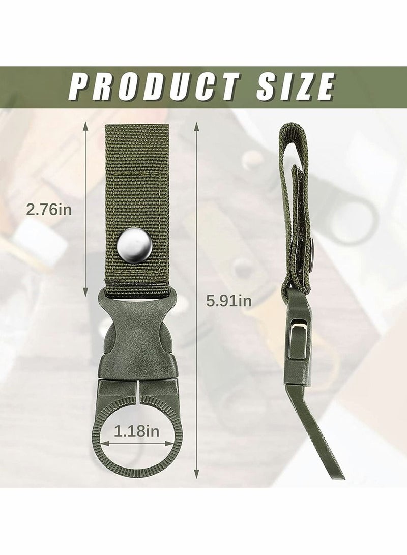 3 Pcs Bottle Hanging Buckle Clip, Outdoor Portable Water Ring Holder, Mineral Clip for Backpack Belt Camping Hiking Mountaineering Traveling