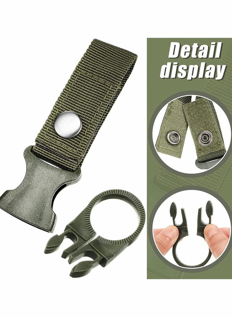 3 Pcs Bottle Hanging Buckle Clip, Outdoor Portable Water Ring Holder, Mineral Clip for Backpack Belt Camping Hiking Mountaineering Traveling