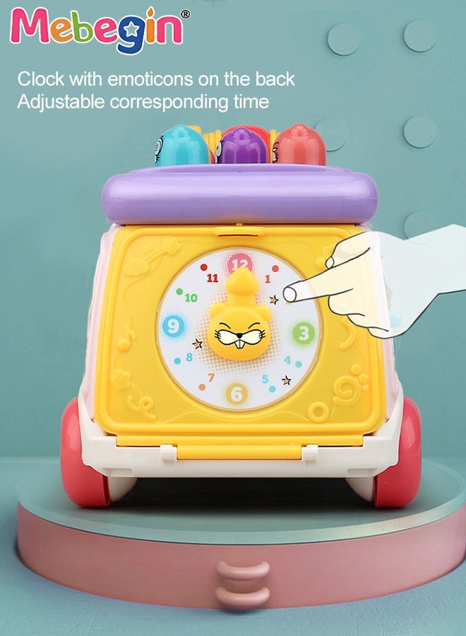 Pounding Toys For Toddlers Educational Toy Pull Along Bus Gopher Toy for Boys Girls Birthday Gift