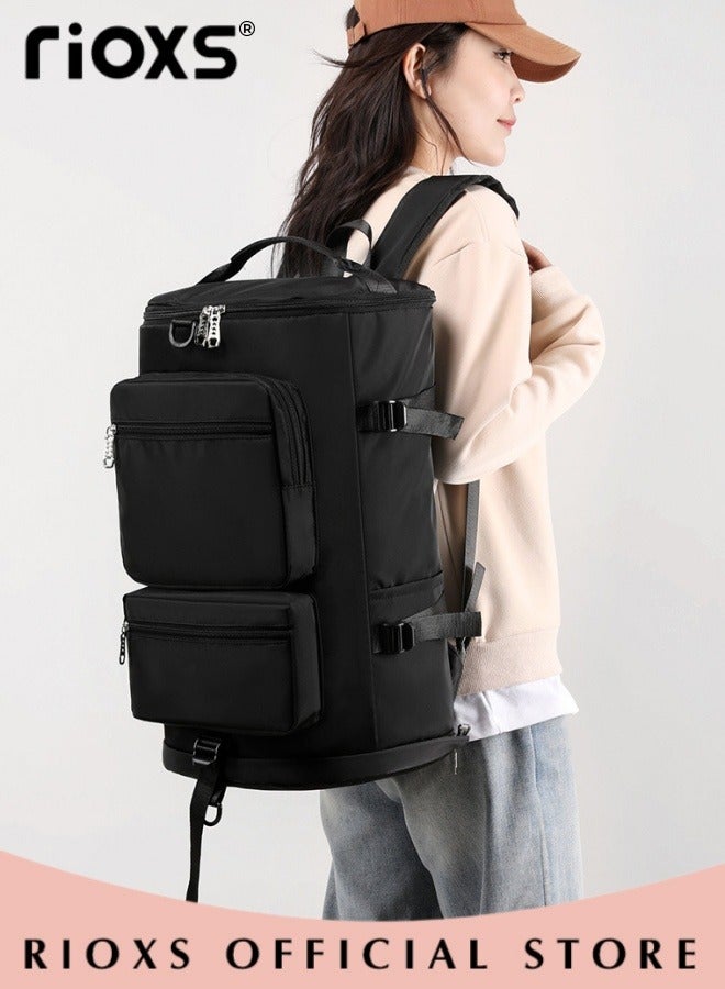 Large Capacity Multi Pockets Gym Bag with Shoes Compartment Sports Bag with Waterproof Pocket Outdoor Sport Travel Duffel Bag for Women and Men