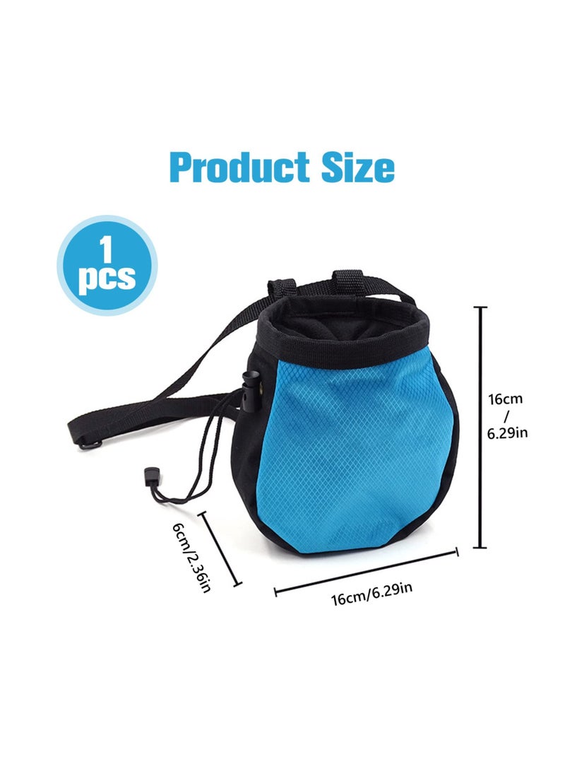 Rock Climbing Chalk Bag, Drawstring Magnesia Powder Sack, with Adjustable Belt, Bag Rock, for Gymnastics Bouldering Fitness Weight-Lifting Crossfit