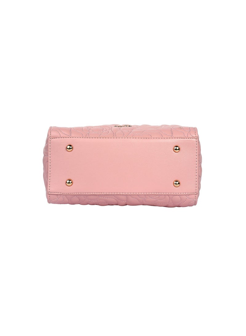 Silene Floral Women Crossbody Handbag Leather with Detachable Strap