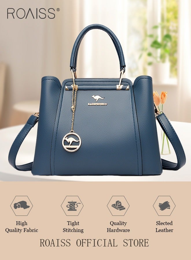 Leather Women Shoulder Bag Women's Handbag Elegant Patent Leather Bag Waterproof Handbag Shoulder Bag Women Large Capacity Bag