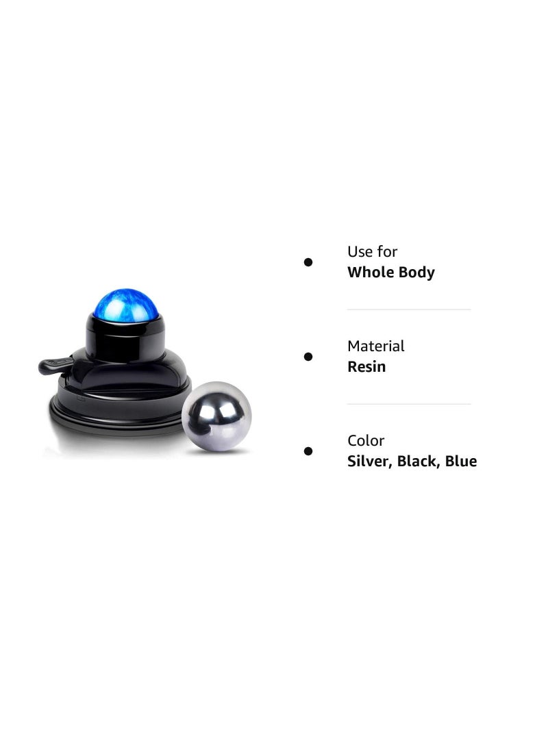 2 in 1 Mountable Massage Roller Ball, Muscle for Pain Relief, Suction Cup Self Back Massager and Trigger Point to Relieve Knots, Balls