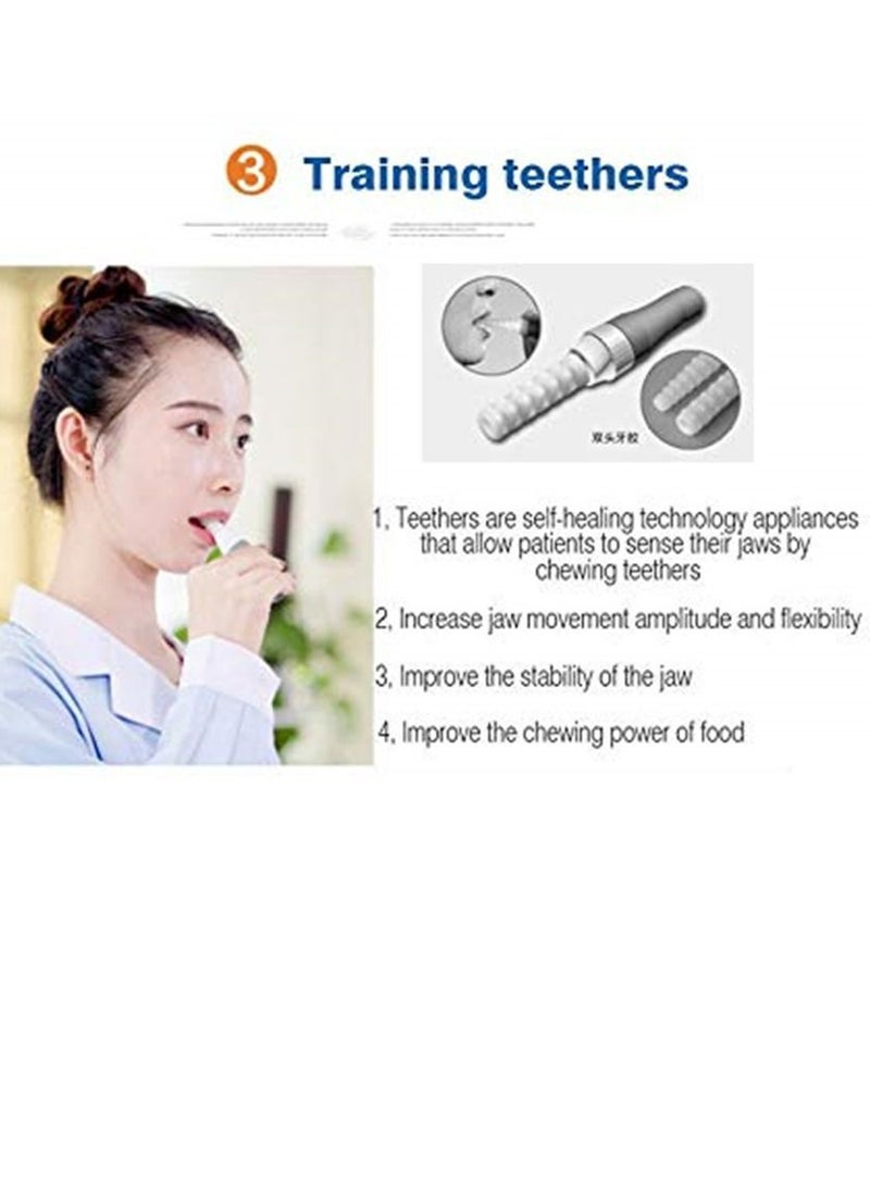 Jaw Exerciser Kit Mouth Oral Lips Muscle Training Device Recovery Tongue Trainer Puller for Dysarthria Muscle- 5 in 1 Sensory Therapy Tool Silicone Massager