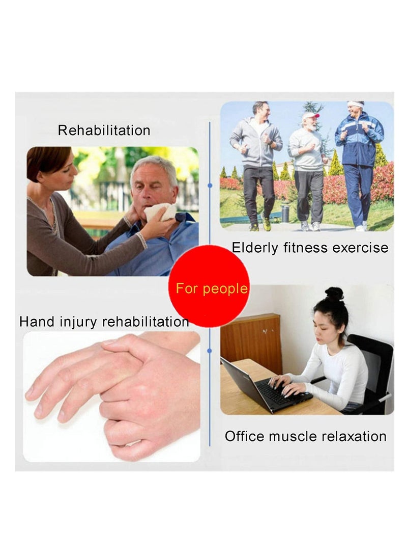 Hand Exerciser Grip Strengthener Therapy Squeeze Exercise Stress Ball Forearm for Arthritis Carpal Tunnel Finger Strengtheners Guitar Rock Climbing Relief