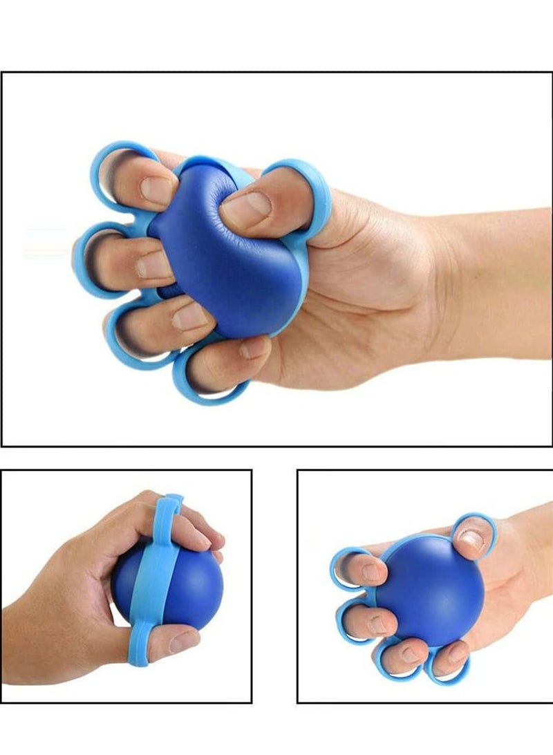 Hand Exerciser Grip Strengthener Therapy Squeeze Exercise Stress Ball Forearm for Arthritis Carpal Tunnel Finger Strengtheners Guitar Rock Climbing Relief