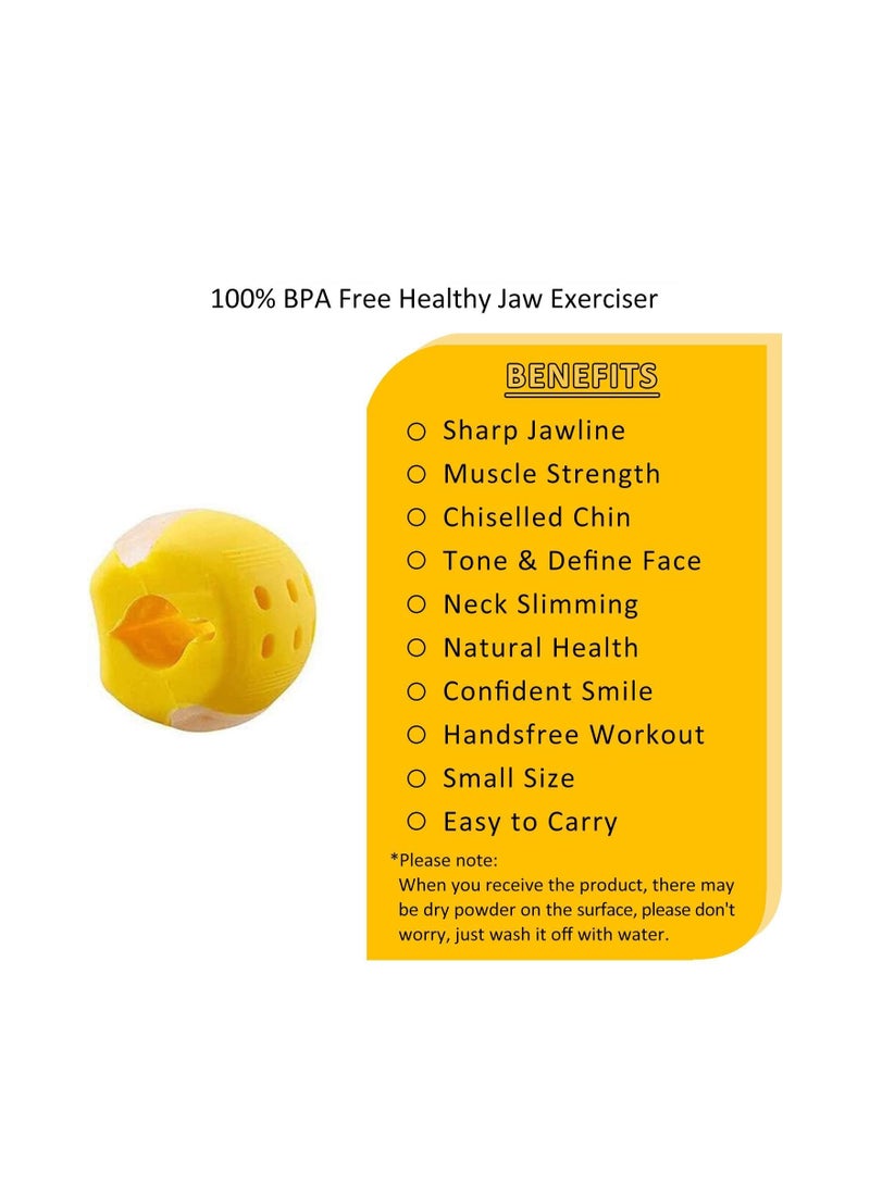 Jaw Line Exerciser Ball, Female Facial Grooming Tool Men Slimming Neck Conditioning Exercise Shaper Double Chin Elimination