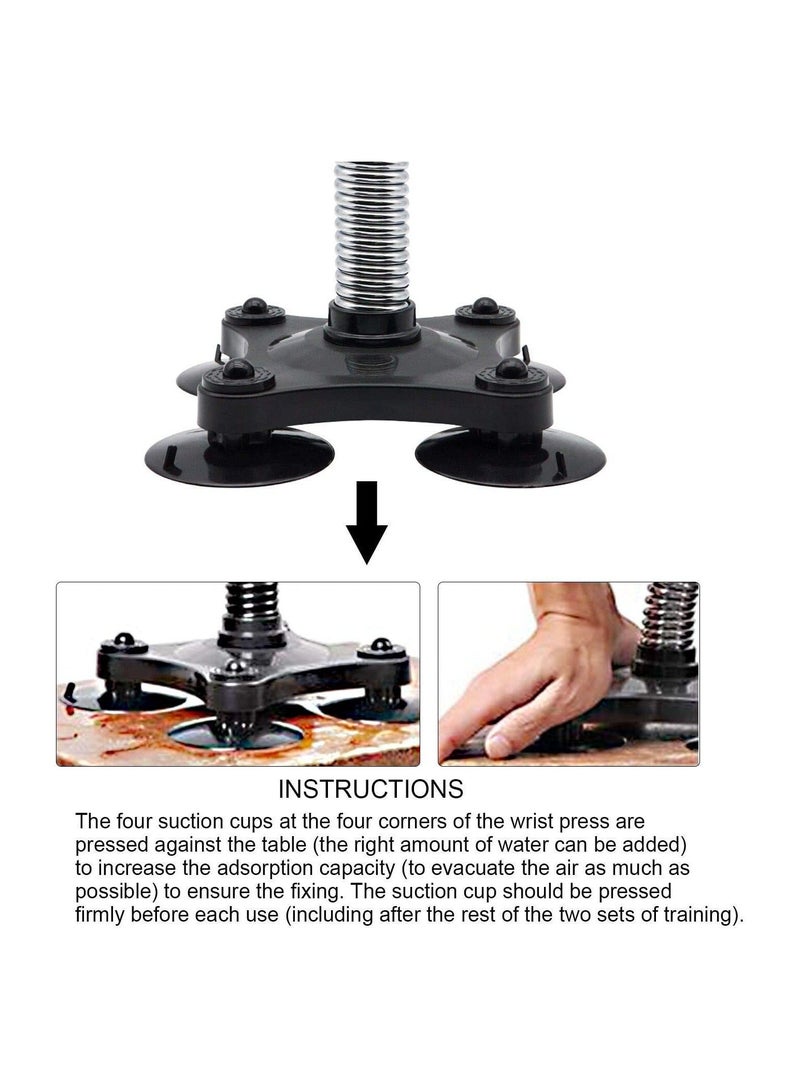 Wrist Training Equipment, and Strength Exerciser with Springs Suction Cup, Weight Equipment for Biceps, Forearms, Shoulders, Men Fitness