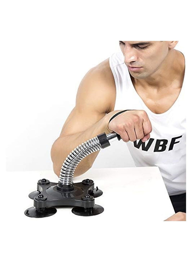Wrist Training Equipment, and Strength Exerciser with Springs Suction Cup, Weight Equipment for Biceps, Forearms, Shoulders, Men Fitness