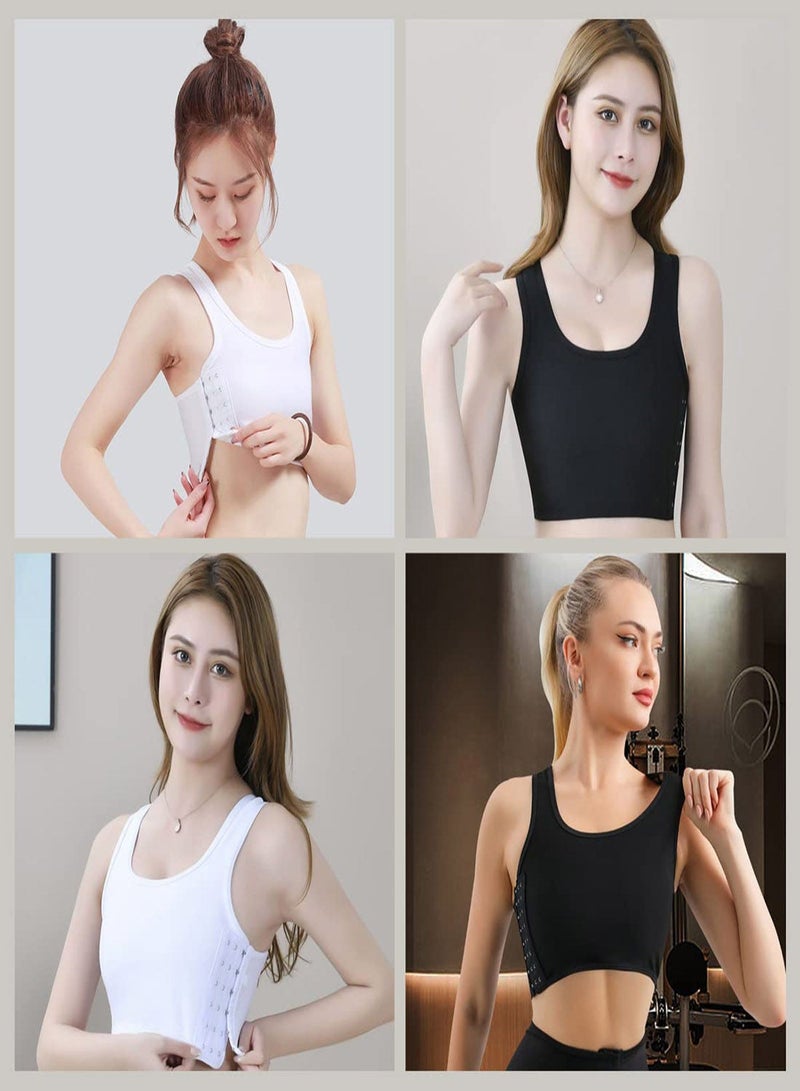 Sports Bras for Women, 3Pcs Women Breathable Cotton Bra, Women's Bustiers Corsets Yoga Bra Workout Gym Activewear, Casual Sport Chest Vest (Size:L)
