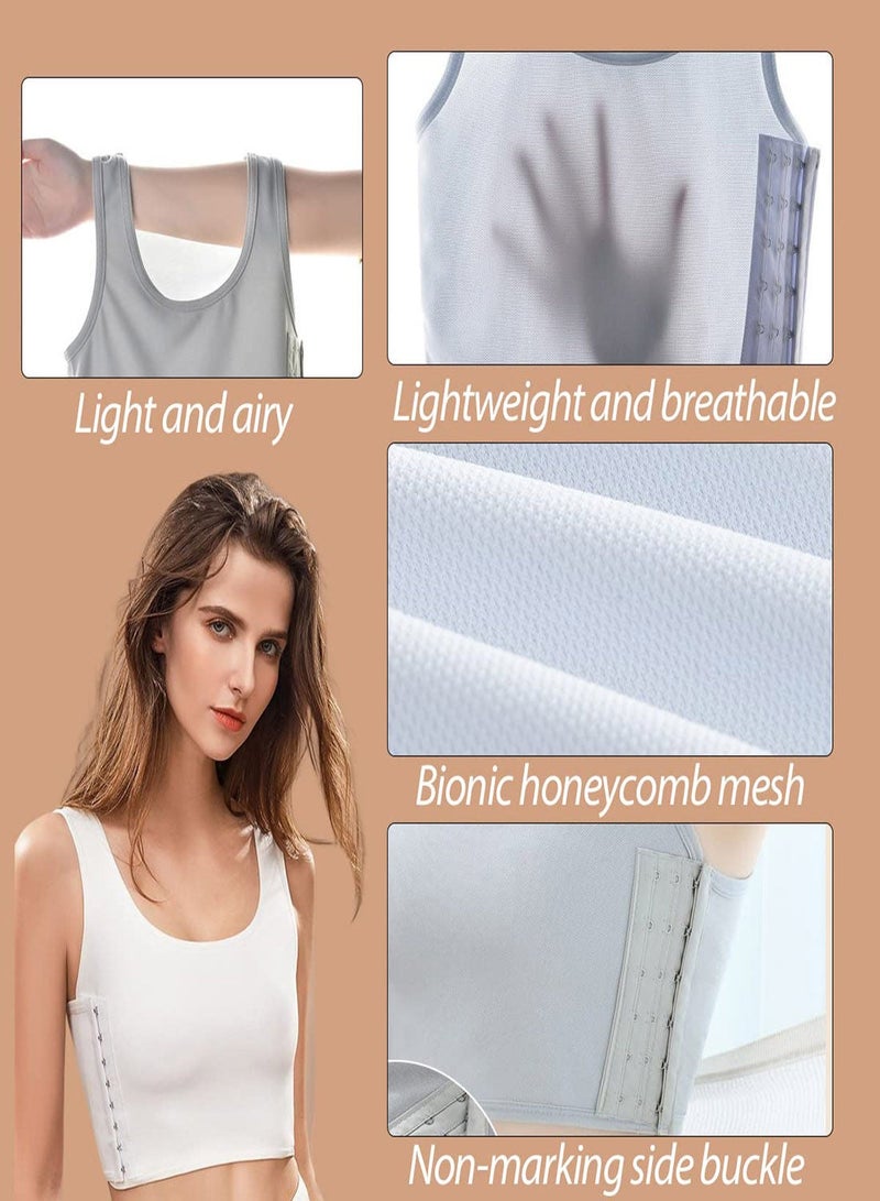 Sports Bras for Women, 3Pcs Women Breathable Cotton Bra, Women's Bustiers Corsets Yoga Bra Workout Gym Activewear, Casual Sport Chest Vest (Size:L)