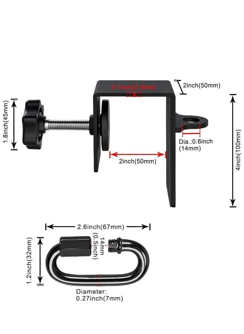 Heavy Duty Door Anchor for Resistance Bands Suspension Training Sturdy Metal Construction Fit Top Side and Bottom