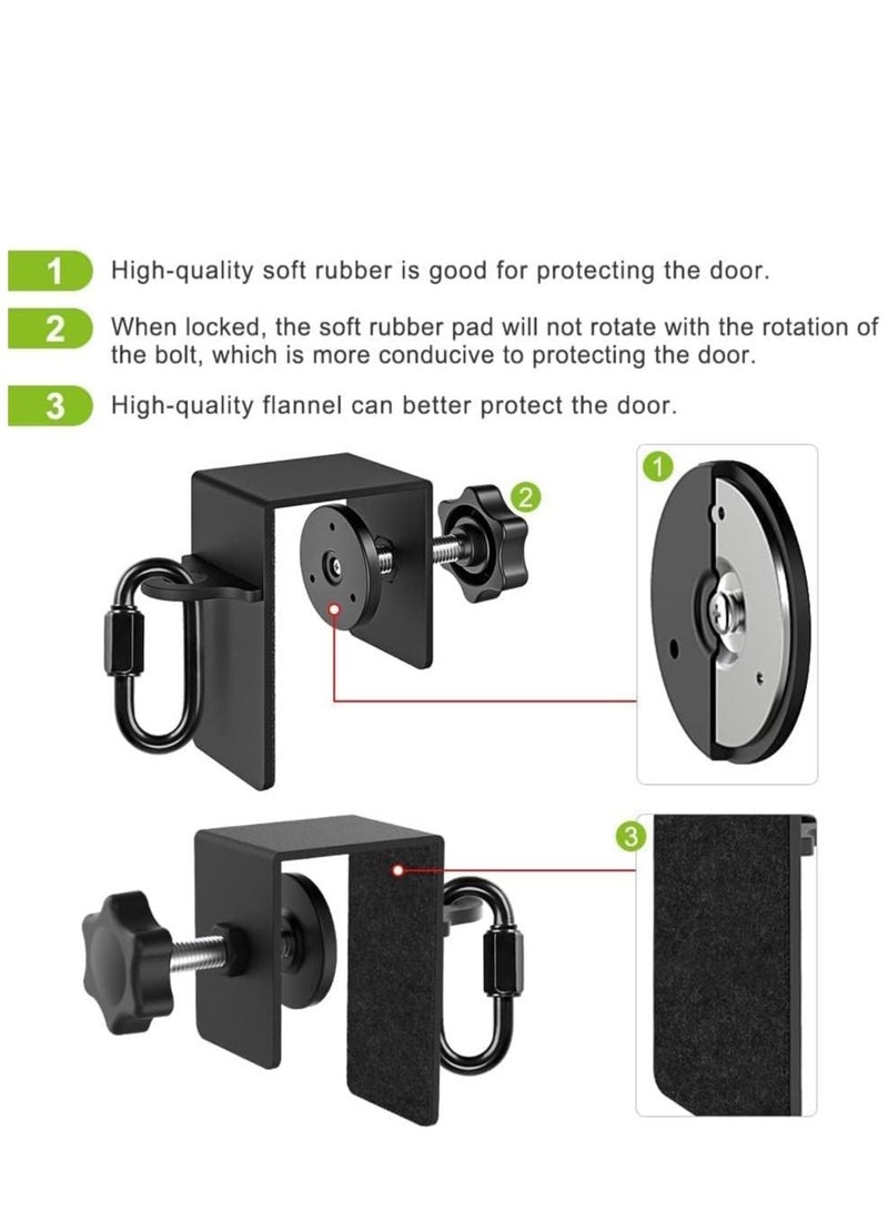 Heavy Duty Door Anchor for Resistance Bands Suspension Training Sturdy Metal Construction Fit Top Side and Bottom