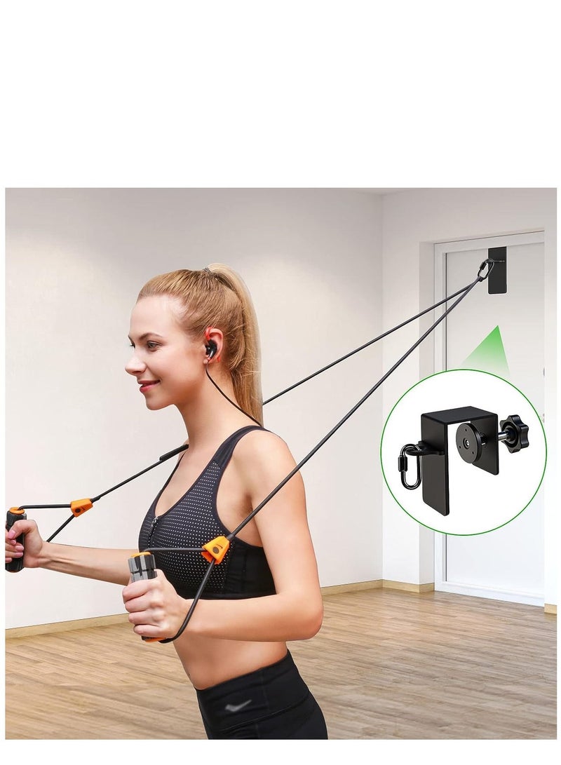 Heavy Duty Door Anchor for Resistance Bands Suspension Training Sturdy Metal Construction Fit Top Side and Bottom