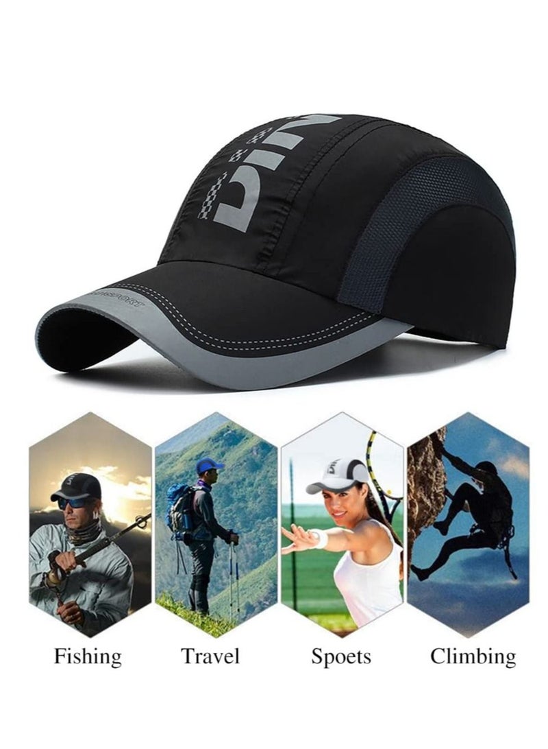 Quick Drying Baseball Cap, Sun Hats for Men & Women, Mesh Lightweight Protection UV Outdoor Sports