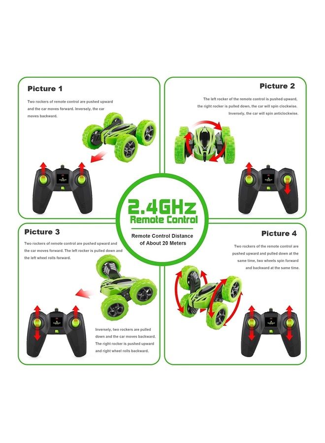 RC Cars Stunt Car Toy 17x16x7.5cm
