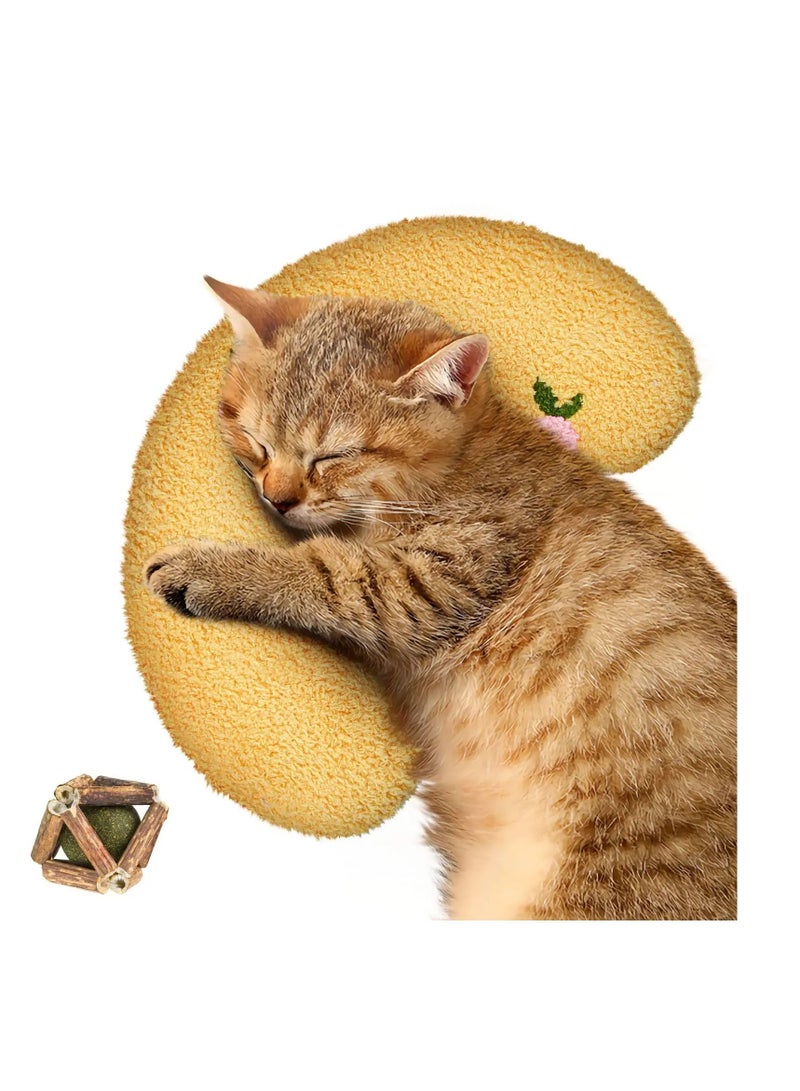 Pet Pillows for Cat Toy Catnip Toys Soft Fluffy Pillow