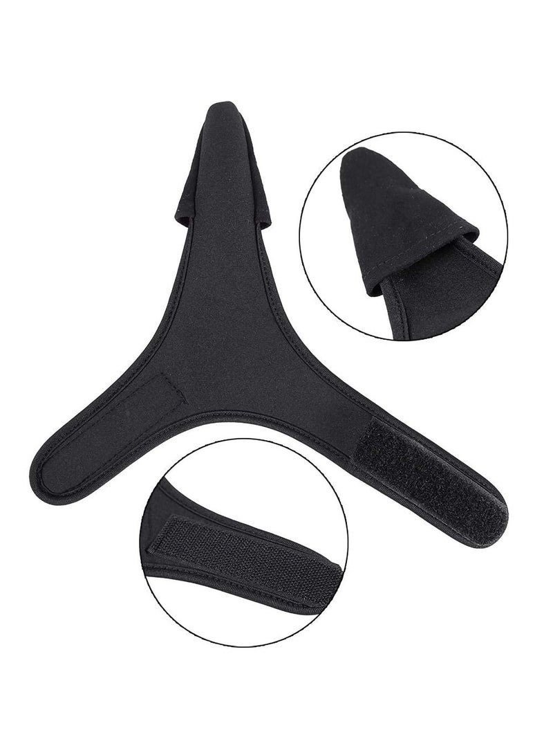 Sports Fishing Gloves Single Finger Glove, Professional Navy Glove Outdoor Anti-slip Stall Black Index Protector for Surf Unisex Elastic Band