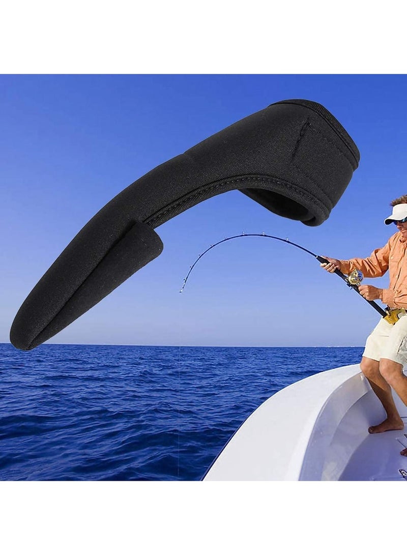 Sports Fishing Gloves Single Finger Glove, Professional Navy Glove Outdoor Anti-slip Stall Black Index Protector for Surf Unisex Elastic Band