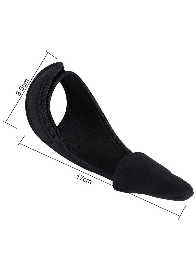 Sports Fishing Gloves Single Finger Glove, Professional Navy Glove Outdoor Anti-slip Stall Black Index Protector for Surf Unisex Elastic Band