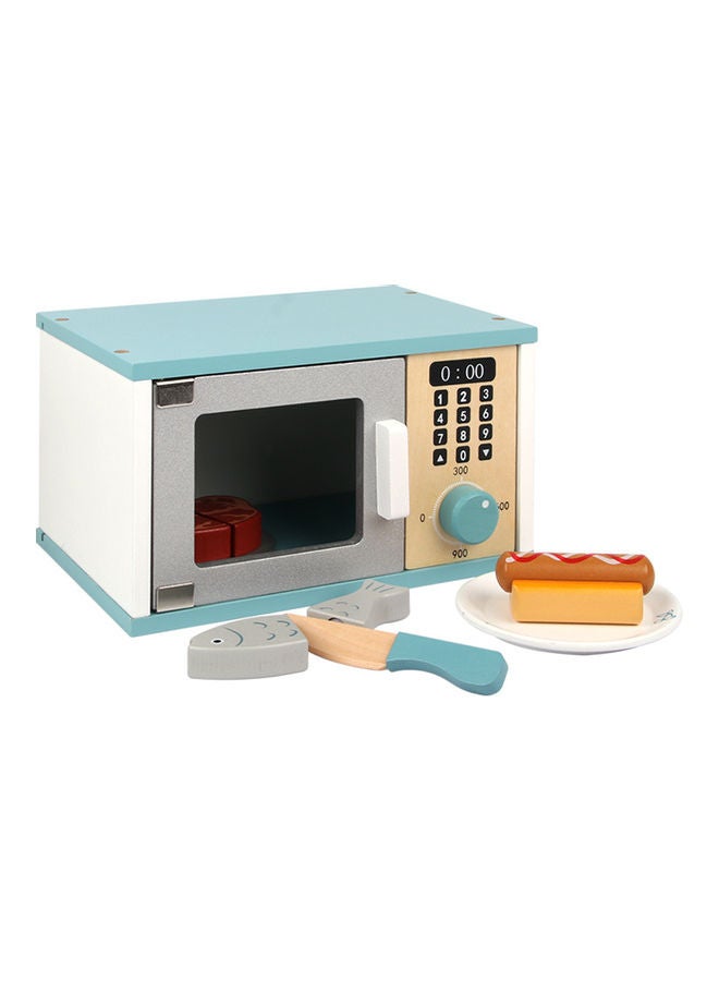 Wooden Microwave Cooking Machine Toy Set
