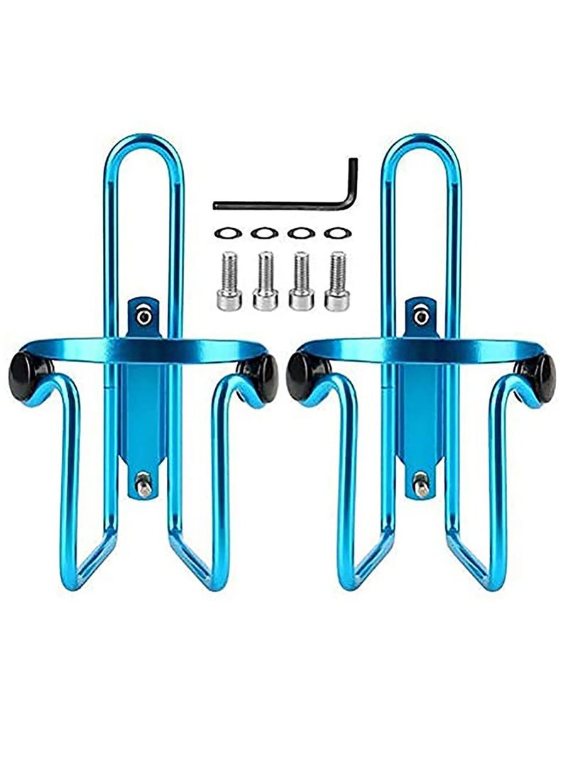 2 PCS Adjustable Bike Water Bottle Cage, Lightweight Aluminum Alloy Bicycle Holder for Most Bikes