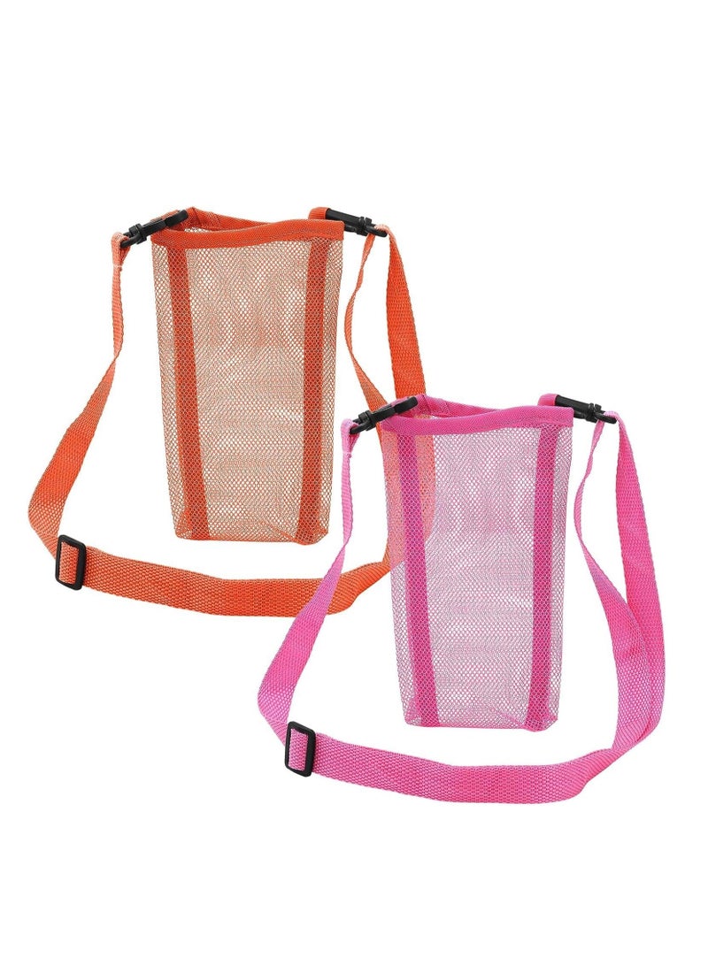 Water Bottle Carrier with Strap 2pcs Adjustable People and Dog Sleeve Holder for Walking Gym Hiking Camping