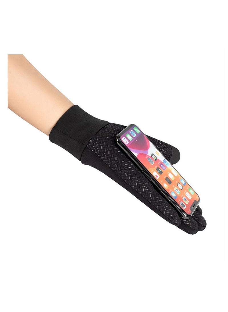 Winter Gloves Touch Screen, 3 Pairs Comfortable Waterproof Thermal Warm Driving Windproof Reflective for Running Cycling Hiking