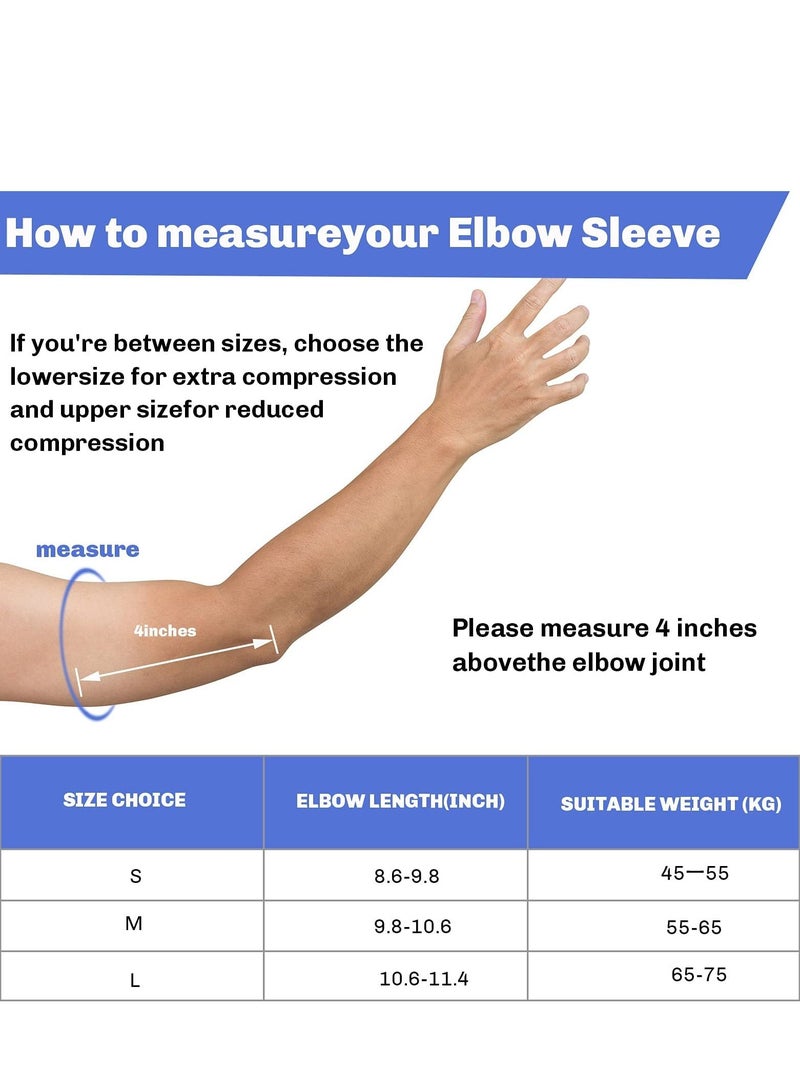 2 in 1 Tennis Elbow Brace for Men Women Compression Sleeve with Integrated Pads Breathable Tendonitis elbow Support Protector Sports Golfer's Arthritis Treatment Reduce Joint Pain