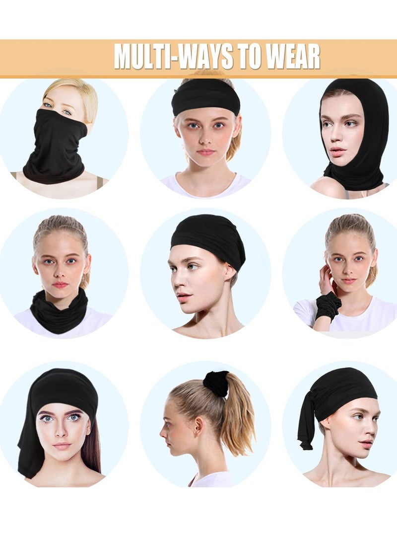 Breathable Bandana Facemask, Summer Cool Neck Tie Facemask Dustproof Sun Protection Scarf for Outdoor Men and Women Fishing Cycling Running (2 Pieces)