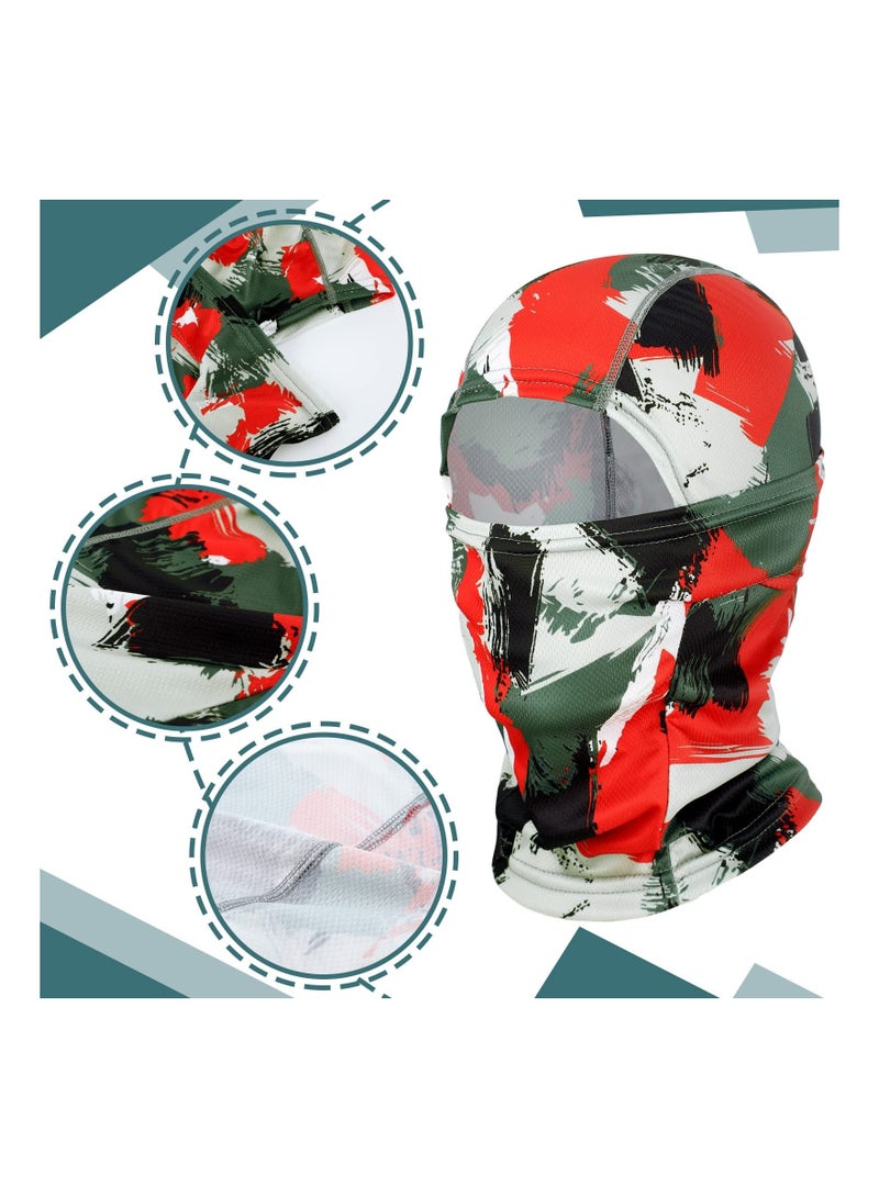 Balaclava Face Mask, 3 Pieces Sun Protection Camo Ski Mask Breathable Full Covering for Men Women Outdoor Motorcycle Cycling Running Riding
