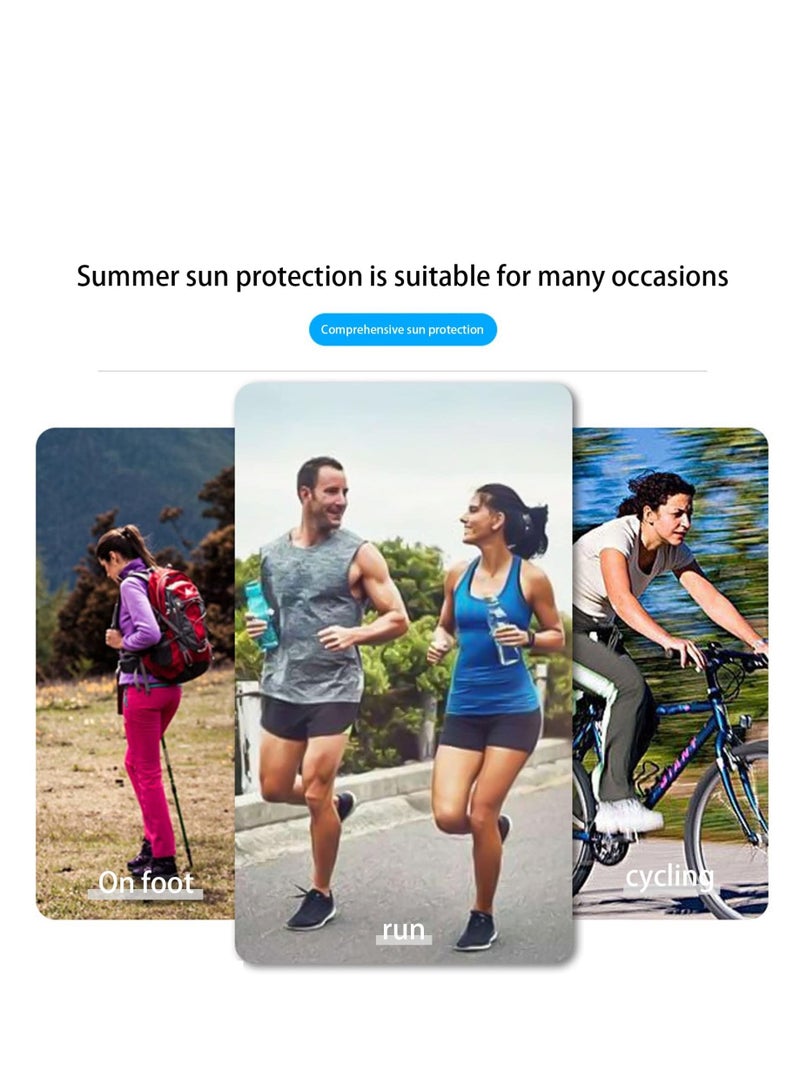 Breathable UV Face Covering, UPF 50+ Women Summer Mask Eye Protection Washable Reusable Sunscreen Sports Cover