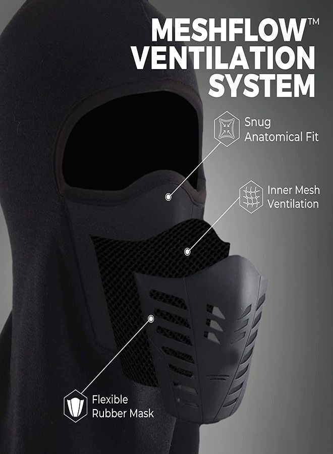 Balaclava Ski Mask, 3Pcs Warm Soft Motorcycle Winter Full Face Cover Knit Mask with Breathable Air Vents, Thermal Bicycle Sports, Outdoor Sport Knitted