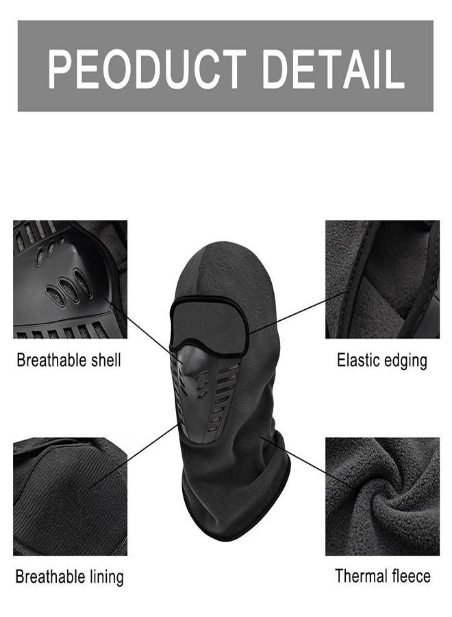Balaclava Ski Mask, 3Pcs Warm Soft Motorcycle Winter Full Face Cover Knit Mask with Breathable Air Vents, Thermal Bicycle Sports, Outdoor Sport Knitted