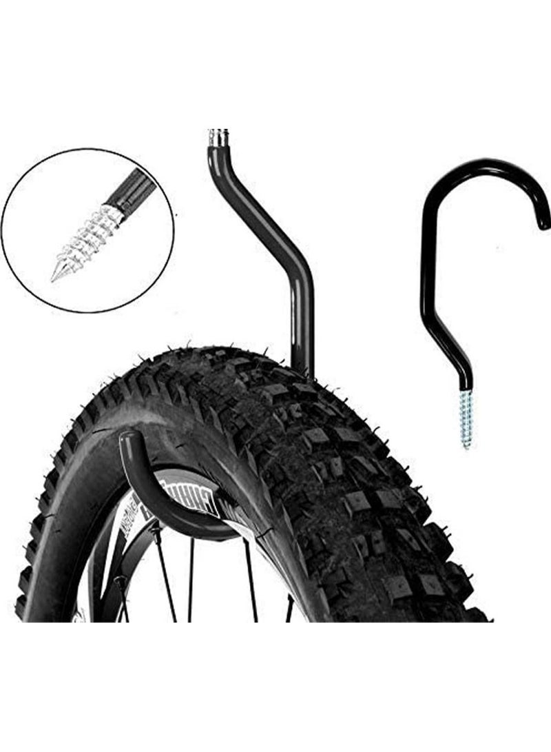 Heavy Duty Bike Storage Hooks Set 4 Pcs Hook Rack Ceiling Plant Kitchen Light Great for Garage Wall and Bicycle