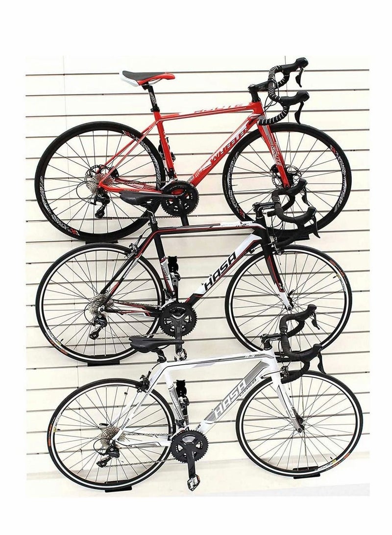 Bicycle Wall Mount, 3 in 1 Bike Rack Mounted Hanger Pedal Hook Wheel, Heavy Duty Racks for Storage