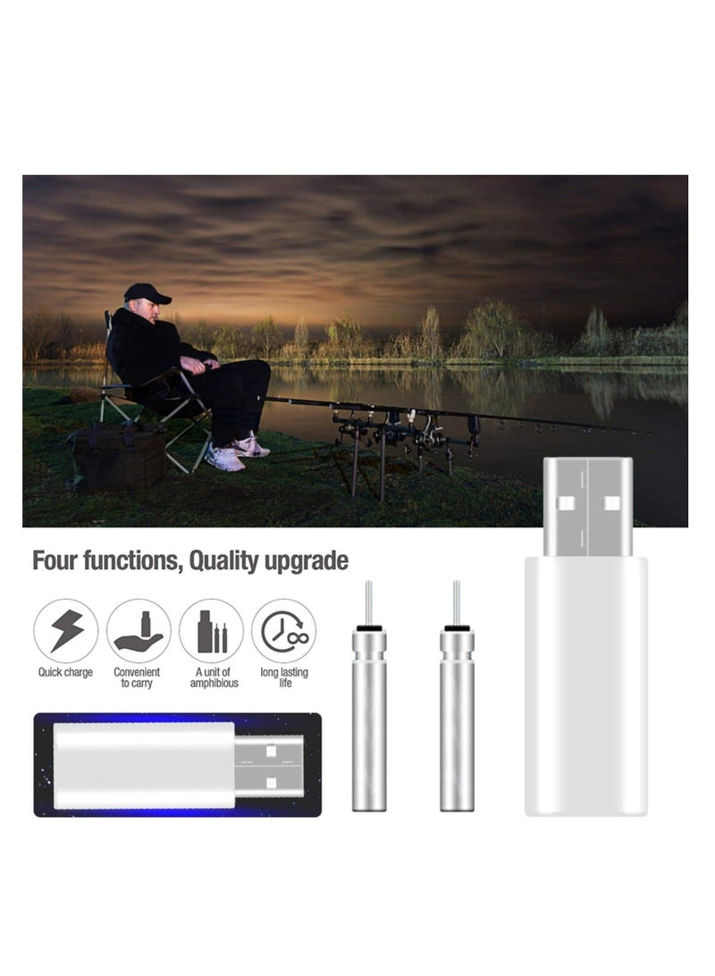 Fishing Float Battery CR425 Electronic USB Charger Night Rechargeable Lithium for Glow Stick Floats, Luminous