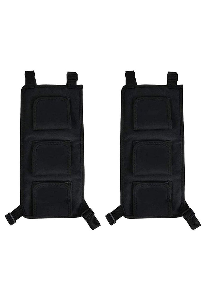 Fishing Rod Holder Adjustable Polyester Strap Combined Bracket for Vehicle Ship Rear Seats, SUV Wagons Van, Nylon Cloth Neoprene Cover