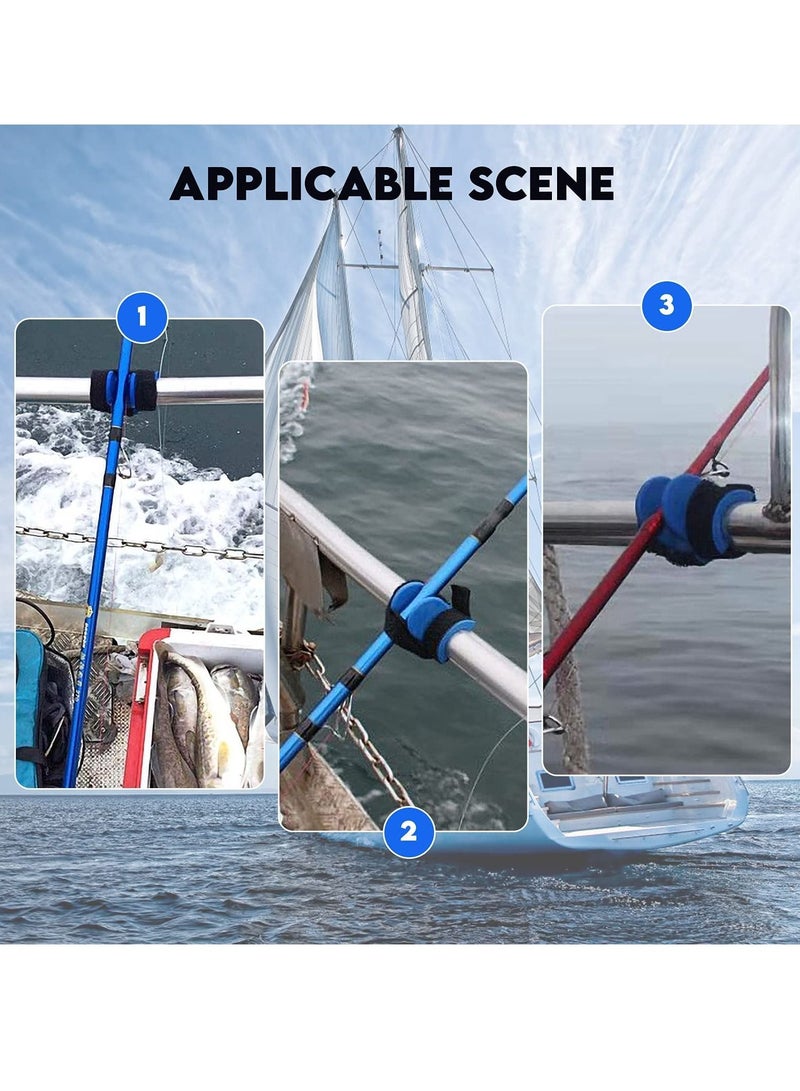 Fishing Rod Stand, U-shape Rest, Portable Holder, Plastic Fixed Belt Tail Mount Rest for Boat Sea River