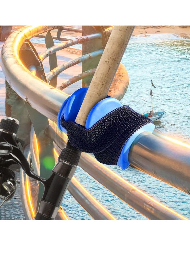 Fishing Rod Stand, U-shape Rest, Portable Holder, Plastic Fixed Belt Tail Mount Rest for Boat Sea River