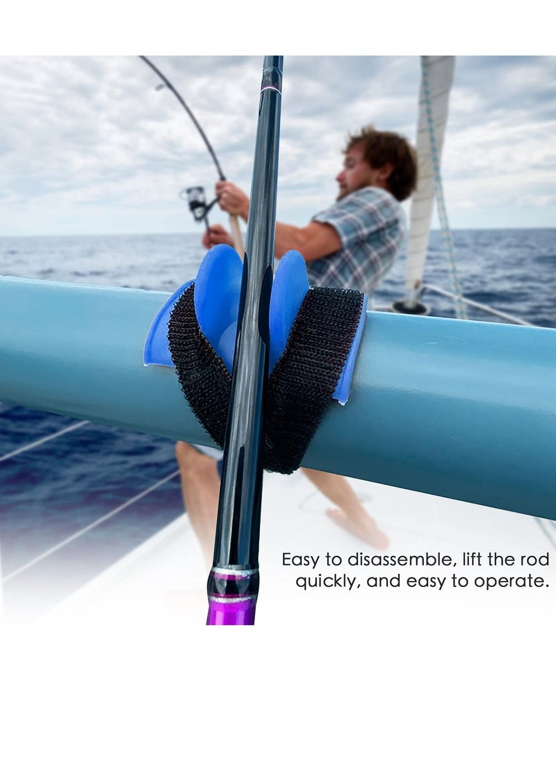 Fishing Rod Stand, U-shape Rest, Portable Holder, Plastic Fixed Belt Tail Mount Rest for Boat Sea River
