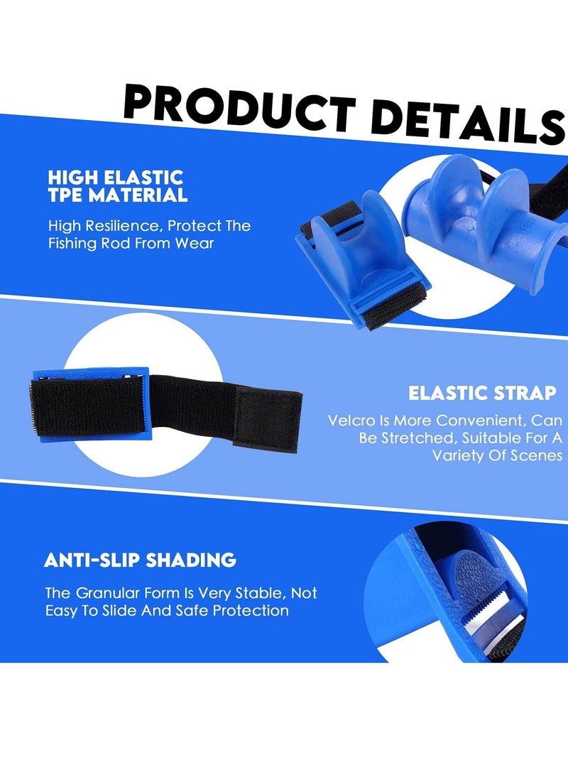 Fishing Rod Stand, U-shape Rest, Portable Holder, Plastic Fixed Belt Tail Mount Rest for Boat Sea River
