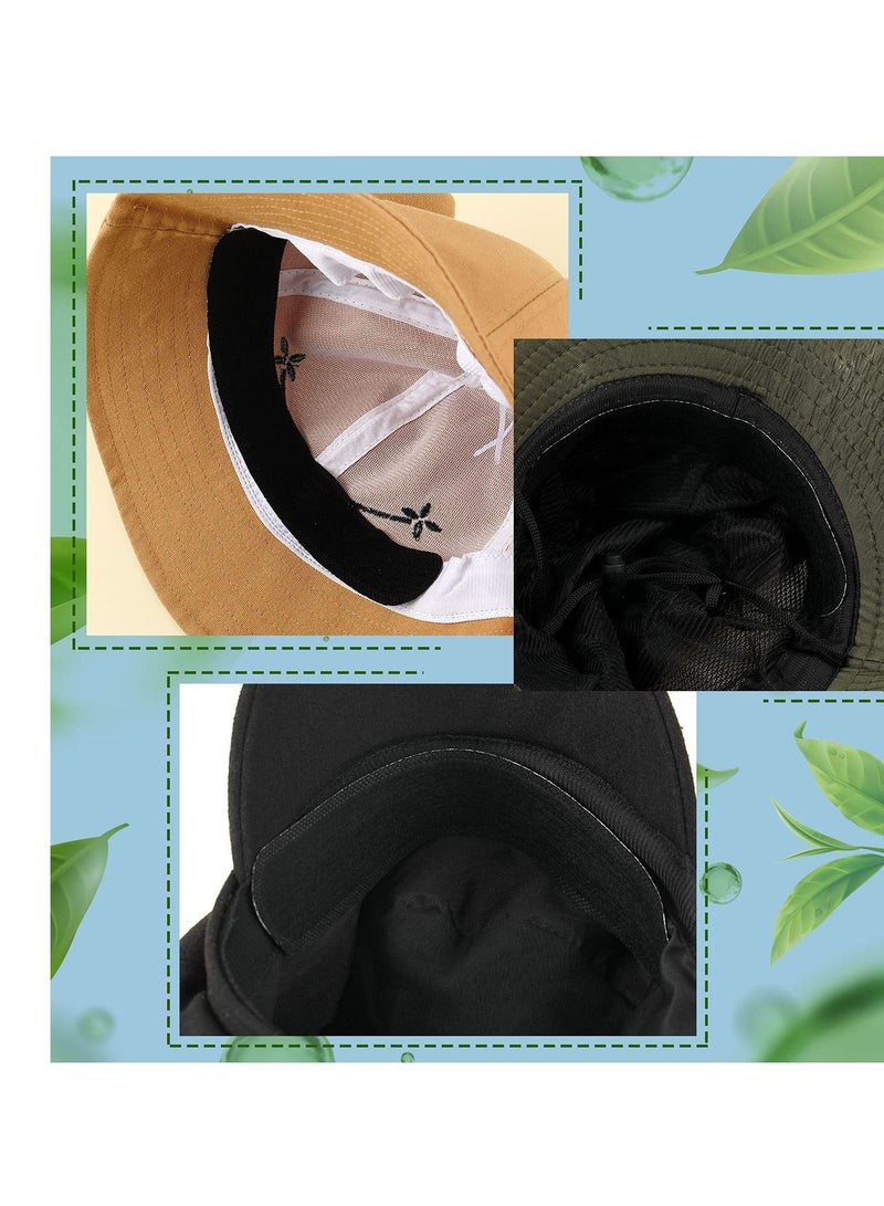 Hat Sweat Protector Pads Cleaner Disposable Collar Neck Liner Pad Prevent Stains Stay Dry 20 Pcs Black