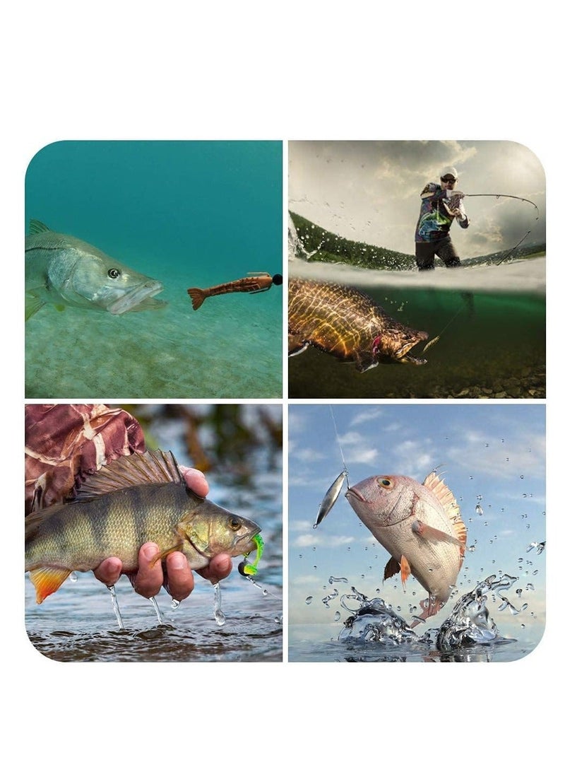 Fishing Lures Kit for Freshwater Bait Tackle Bass Trout Salmon Accessories Box Including Spoon Soft Plastic Worms Crankbait Jigs Hooks