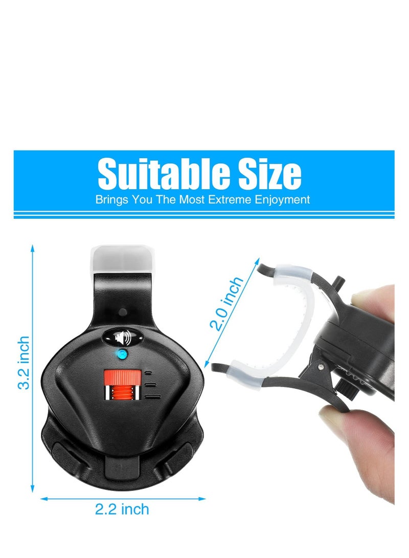 4 PCS Fishing Bite Alarm, Sensitive Electronic Sound Indicator Alert Bell with LED Lights Bells Clip On Rod, Carp Outdoor