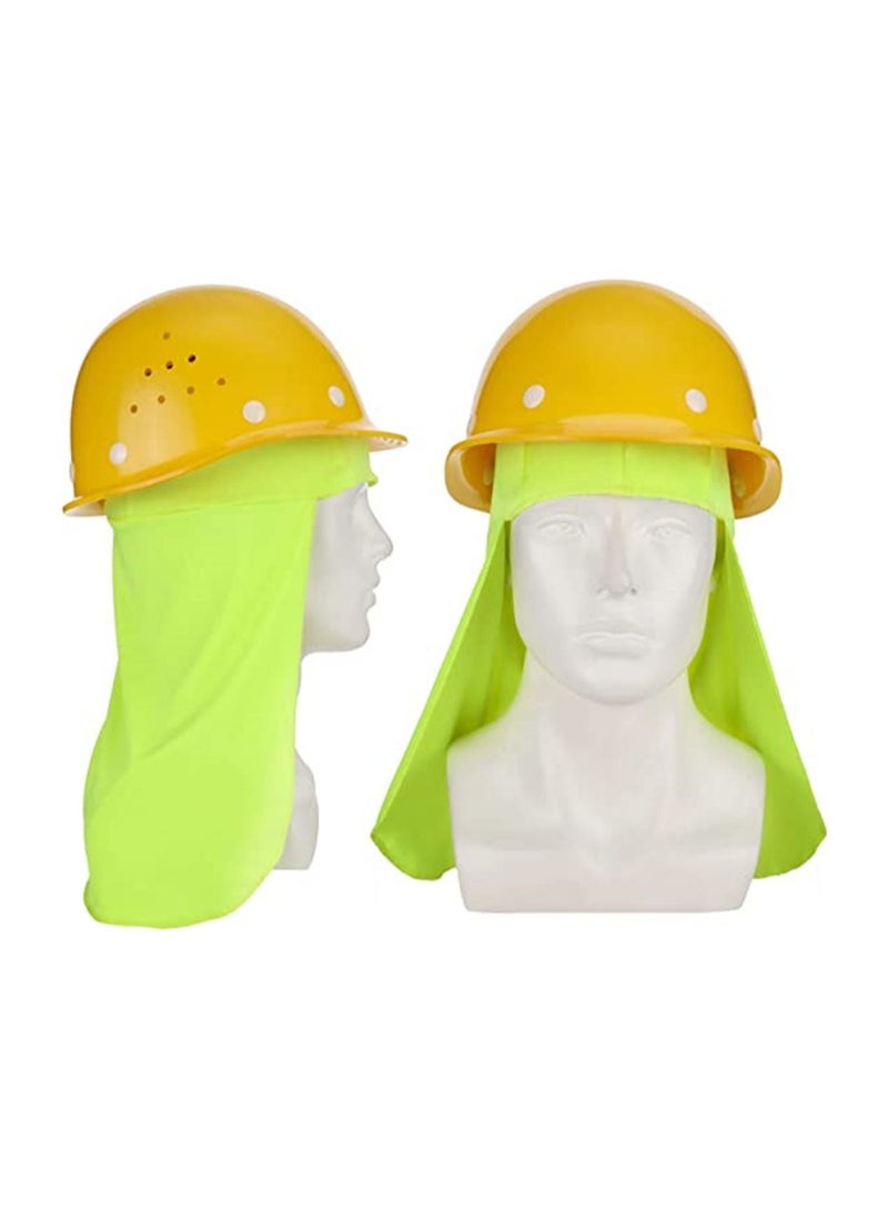 Shade Sun Cap, 4 Pieces Hard Hat Neck Protector Cap Elastic Cooling Skull